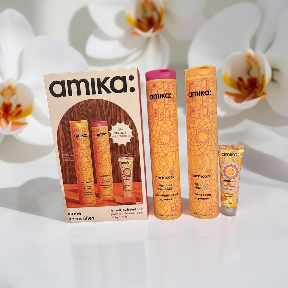 Amika Normcore Signature Shampoo Conditioner 10 o & Soulfood Nourishing Mask Kit